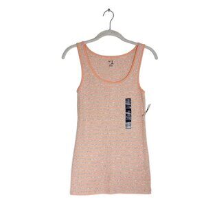 Gap Women's Stretch Tank Top in Peach Stripe - Sz M (NWT)